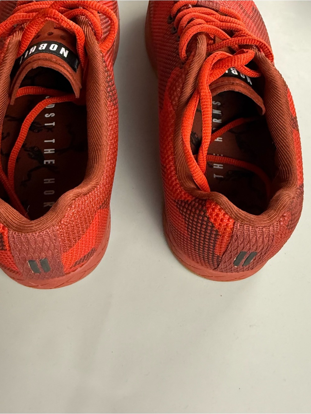 NOBULL Project Fire Camo Trainer Red CrossFit Shoes Lifting Gym Sneakers 7.5 - Picture 4 of 7